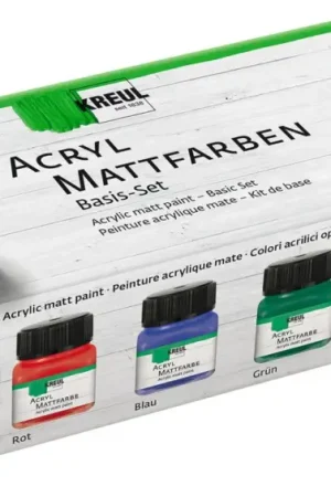 Certifié Set créatif de peintures acryliques mates Kreul, 6 x 20 ml