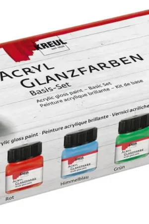 Remise Set de peintures acryliques brillantes KREUL, 6 x 20 ml