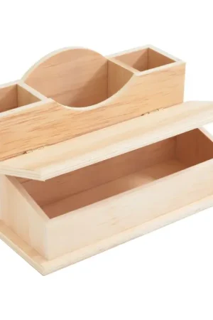 Offre Du Jour Boîte de rangement bureau VBS, env. 23 x 13,5 x H 12,5 cm