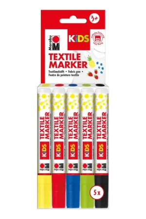 Affaire À Saisir Marqueurs textile Marabu KIDS, set de 5