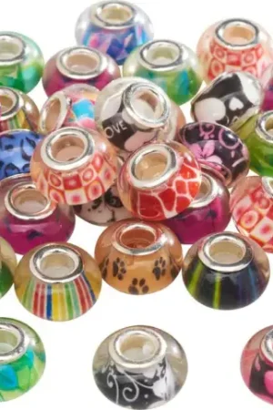 Offre Exclusive Perles à gros trou VBS, 40 pc.