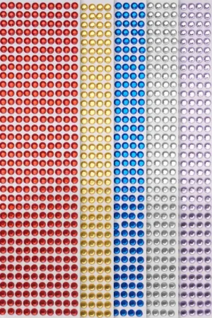 Pierres décoratives VBS « 6 couleurs », 6 planches de 500 pc. Commande En Gros