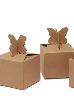 Boîtes en carton VBS « Papillon », 4 pc. Prix Promo