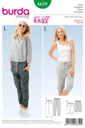 Acheter Direct Patron Burda « Pantalon de jogging », n° 6659