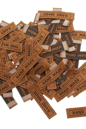 Étiquettes à coudre VBS « Handmade », 100 pc., tissu Offre Limitée
