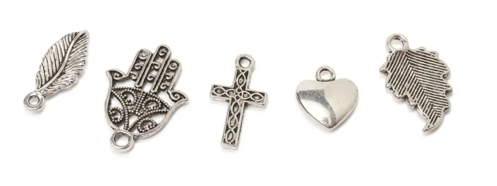 Promotion Saisonnière Pendentifs charms VBS « Give me five », 5 pc.