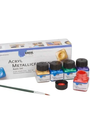 Promotion Saisonnière Set créatif de peintures acryliques métallisées KREUL