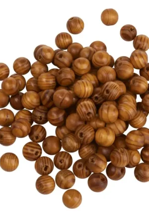 Meilleur Prix Perles en bois nervures naturelles VBS, 100 g
