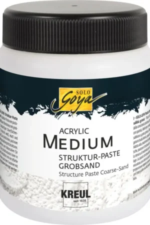 Médium acrylique pâte à structure sable gros grains, 250 ml Commander Maintenant