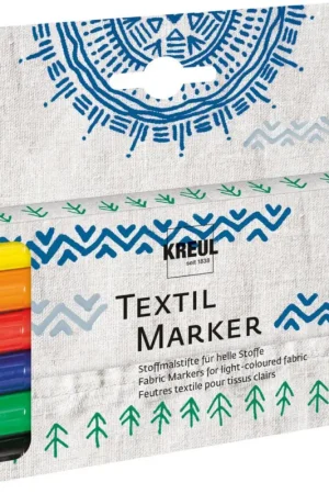 Feutres textiles à pointe fine KREUL set de 6 Super Prix