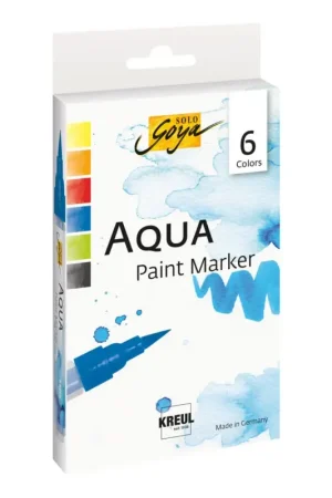 Marqueurs Aqua Paint Solo Goya, set de 6 Satisfait Ou Remboursé