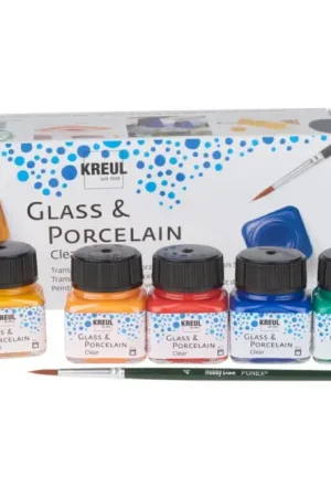 Seulement Aujourd'hui Set de peintures Glass & Porcelain « Clear » KREUL