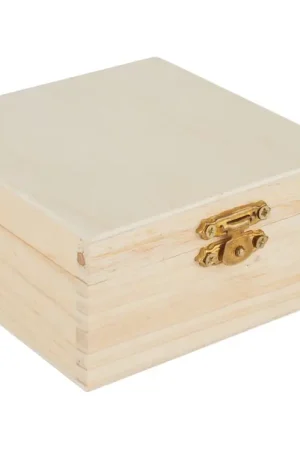 VBS Boîte en bois, carrée Offre Du Jour