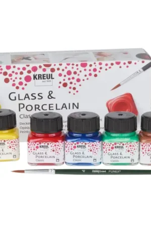 KREUL Glass & Porcelain "Classic-Set" (set classique) Certifié
