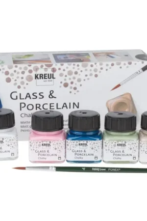 Set Glass & Porcelain « Chalky » KREUL, 6 x 20 ml Satisfait Ou Remboursé