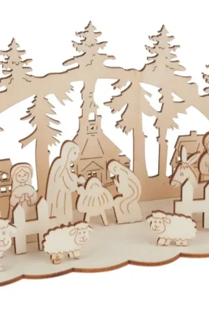 Prix Réduit Kit de construction en bois VBS « Crèche »