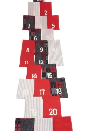 Promotion Saisonnière Calendrier de l'Avent VBS « Ruwer », tissu, 118 cm x 28 cm