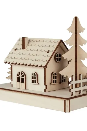 Commander Maintenant Kit de construction en bois « Maison illuminée »
