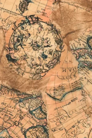 Papier Décopatch « Carte de géographie », 3 pc. Petit Prix