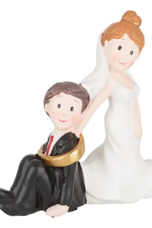 Livraison Express Couple de mariés « Alliance autour du cou »