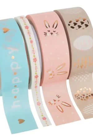 Set de washi tapes « Hot foil Easter » Nouvelle Collection