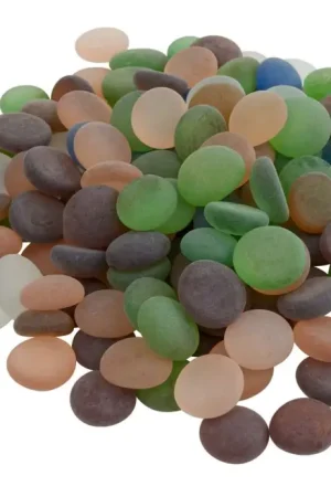 Galets en verre VBS « Coloré & dépoli », 1 kg, Ø 1,8 cm Prix Bas
