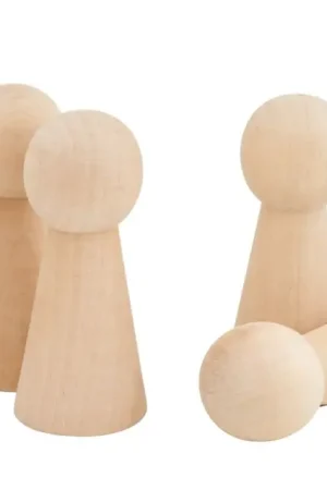 Jusqu'à Épuisement Des Stocks Figurines cônes en bois VBS