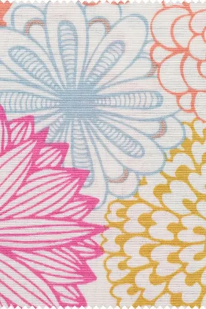 Promotion Saisonnière Tissu imprimé aspect lin au mètre « Anita »