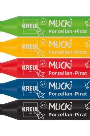 Dernier Modèle Feutres porcelaine Pirate porcelaine MUCKI, set de 5