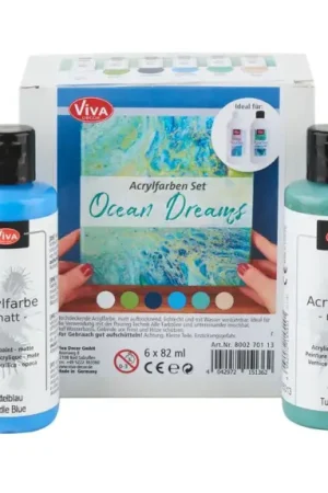 Satisfait Ou Remboursé Set de peintures acryliques Viva Decor « Ocean Dreams »
