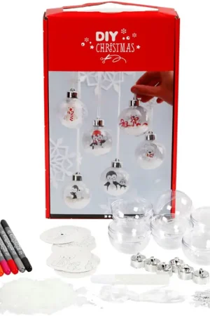 Promotion Saisonnière Set complet "Boules de Noël avec neige
