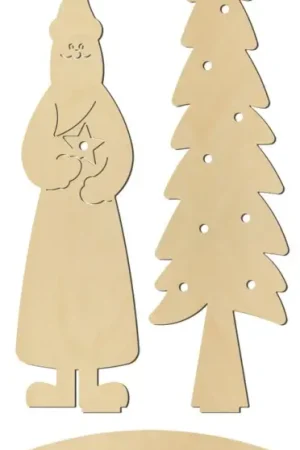 Figurine à poser « Père Noël et sapin » Offre Limitée