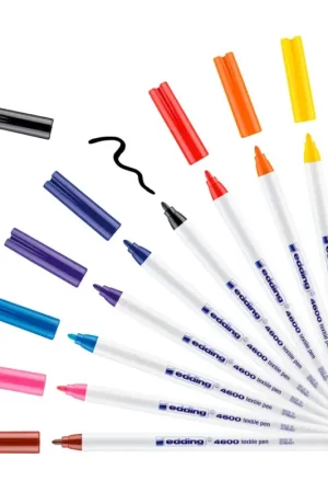Commande En Gros Textile Pen edding 4600, set de 10