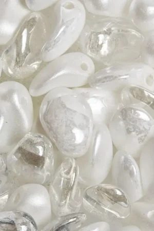 Marque Assortiment de perles en verre « Lili Petal Deluxes », 6x8 mm