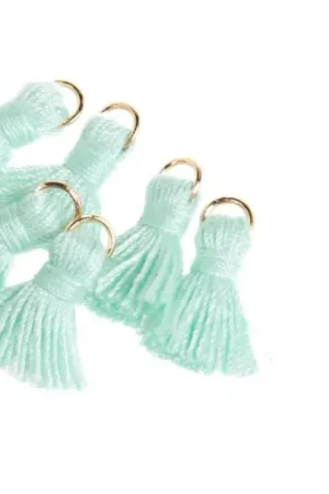 Promotion Pompon avec œillet, 8 pièces, 15 mm