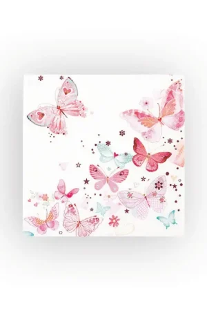 Serviette « Jolis papillons » Prix Promo