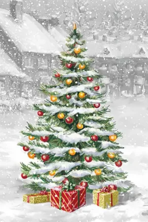 Commander Maintenant Serviette « Noël enneigé »