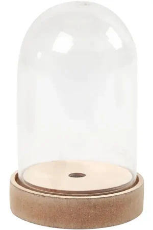 Cloche en plastique sur socle, éclairable Prix Bas