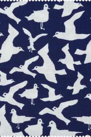 Meilleur Prix Tissu coton au mètre « Mouette »