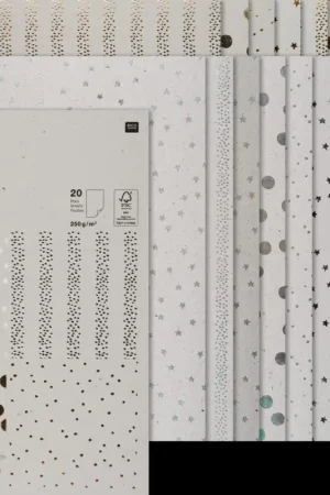 Remise Bloc à motifs « Carton gris Hot Foil »