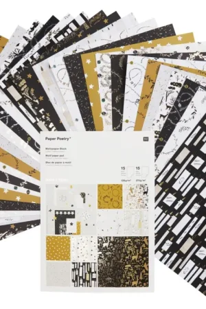 Nouveauté Bloc de papier à motifs « Nostalgic Christmas »
