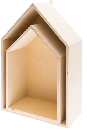 Etagères en bois « Maison », set de 2 Acheter Direct
