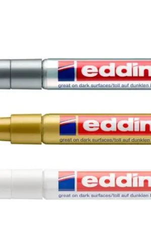 Prix Cassé Marqueurs encre laquée edding 780 « Metallic », set de 3