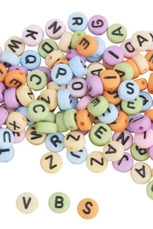 Petit Prix Set de perles lettres, rondes