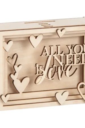 Marque Kit de construction en bois tirelire « Love »
