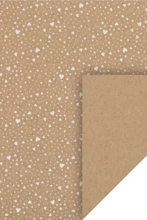 Usine Directe Carton naturel « Cœurs blancs »