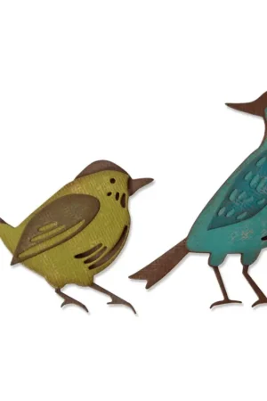 Vente Flash Gabarit d’estampe Sizzix Thinlits « Feathered Friends by Tim Holtz »
