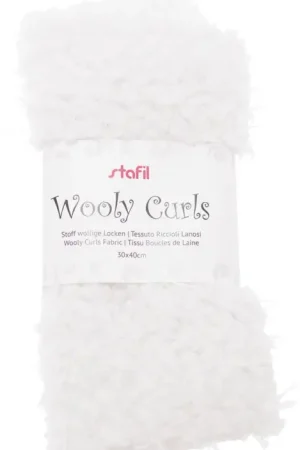 Pas Cher Tissu peluche « Boucles de laine »