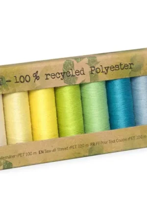 Set de fils à coudre universels PET recyclé Gütermann, ass. n° 2, 10 x 100 m Super Prix