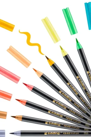 Feutres edding 1340 « Brush Lettering », set de 10 Vente Directe
